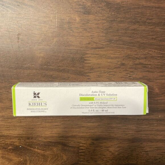 NEW Kiehl's Auto Tone Discoloration & UV Sunscreen Solution 1.4 fl oz - Picture 1 of 7